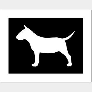 Miniature Bull Terrier Silhouette Posters and Art